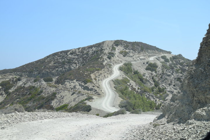 la strada per Nati Beach